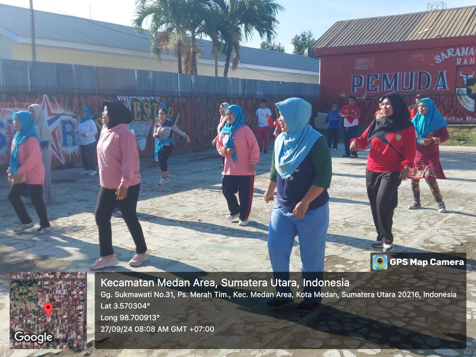 Senam Pagi Bersama Jajaran Kelurahan Pasar Merah Timur